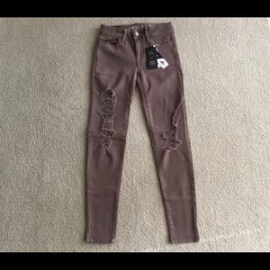 AMERICAN EAGLE OUTFITTERS TWILL JEGGINGS NWT